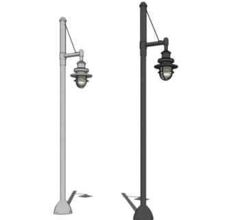 工业风路灯su模型