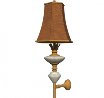 欧式古典壁灯su模型