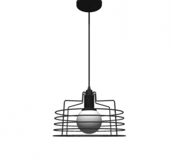 工业风吊灯su模型