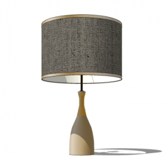 现代台灯su模型