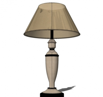 现代台灯su模型