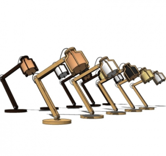 工业风台灯su模型