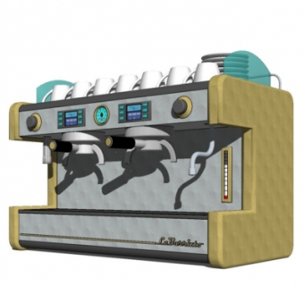 现代咖啡机su模型