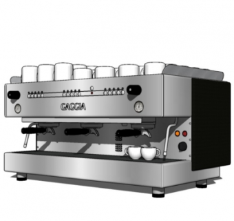 现代咖啡机su模型