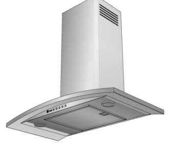 现代抽油烟机su模型