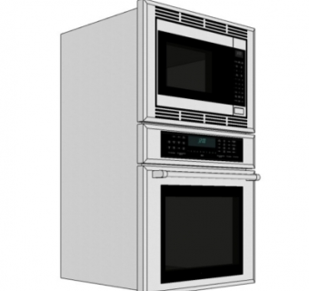 现代电烤箱su模型