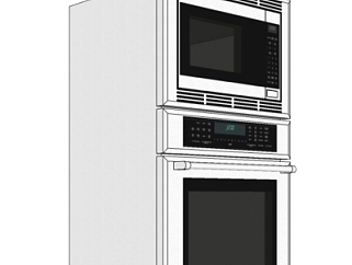 现代电烤箱su模型