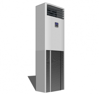 现代立柜式空调su模型