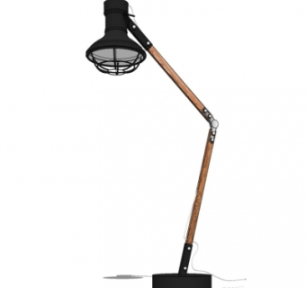 工业风台灯su模型