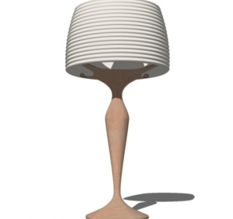 现代时尚台灯su模型