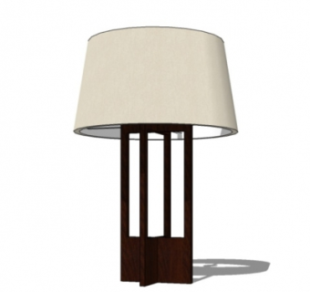 现代台灯su模型