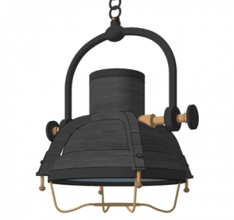 工业风射灯su模型