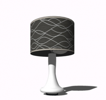 现代台灯su模型