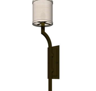 现代金属壁灯su模型