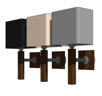 现代壁灯su模型