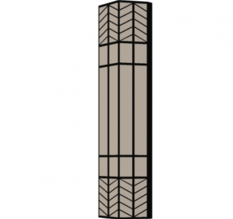 中式壁灯su模型