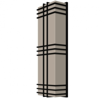 新中式壁灯su模型