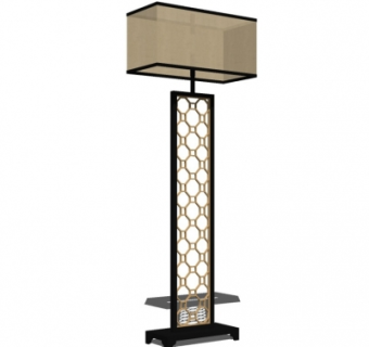 中式落地灯su模型