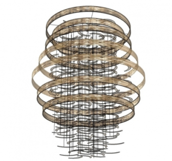现代吊灯su模型