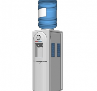 现代饮水机su模型