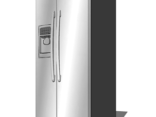 现代<em>电冰箱</em>su模型
