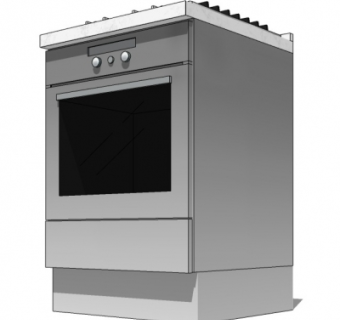 现代集成灶su模型