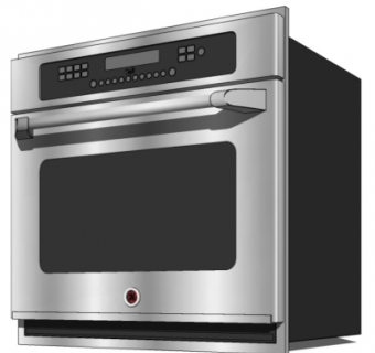 现代电烤箱su模型