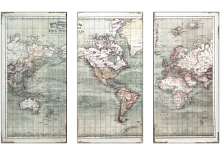 欧式世界地图装饰画su模型