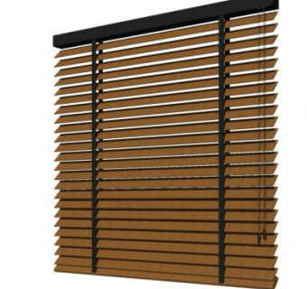 现代百叶帘su模型