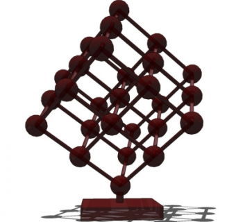 现代金属摆件su模型
