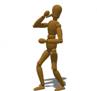 现代人偶摆件su模型