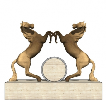 现代摆件su模型