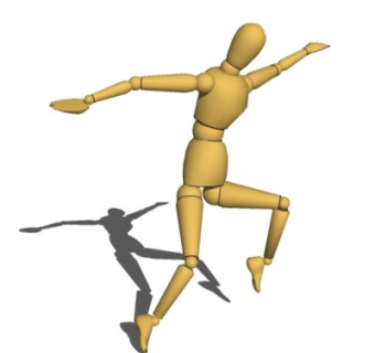 现代人偶摆件su模型