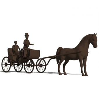 欧式金属摆件su模型