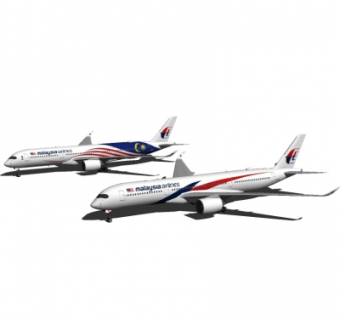 现代民航客机su模型