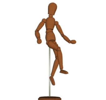 现代人偶摆件su模型