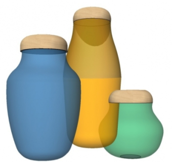 北欧瓶子su模型