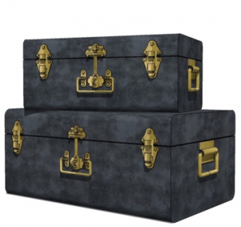 工业风皮箱su模型