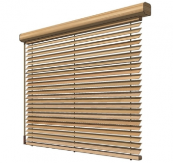 现代百叶帘su模型