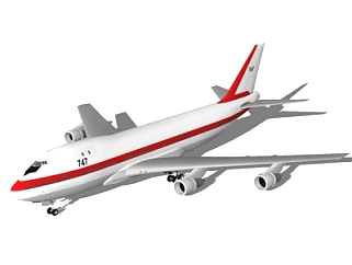 现代民航客机su模型