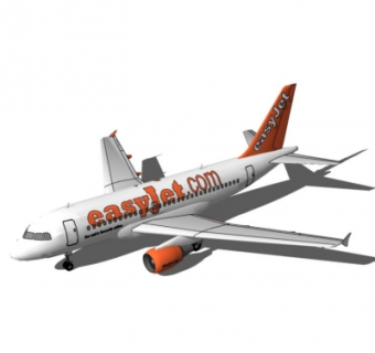 现代民航客机su模型