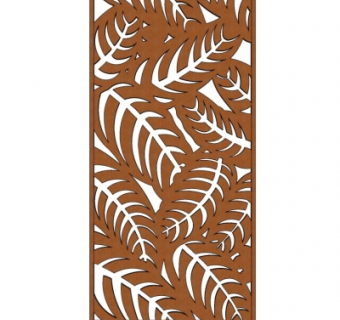 现代实木屏风隔断su模型