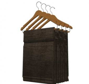 现代衣架毛巾su模型