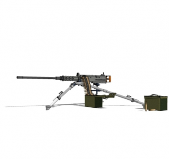 现代重机枪su模型