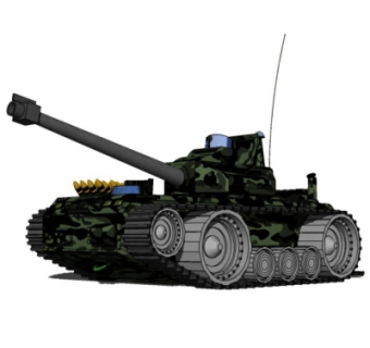 现代坦克su模型