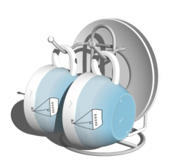 现代碗碟su模型