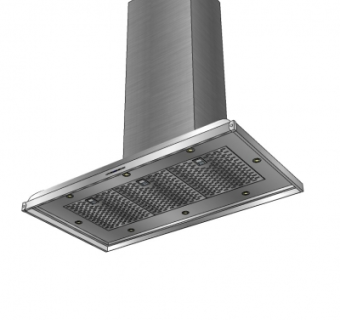 现代抽油烟机su模型