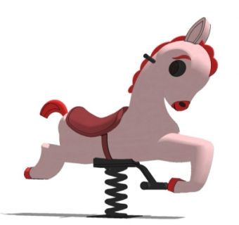 现代儿童摇摇乐su模型