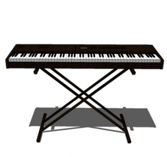 现代钢琴su模型
