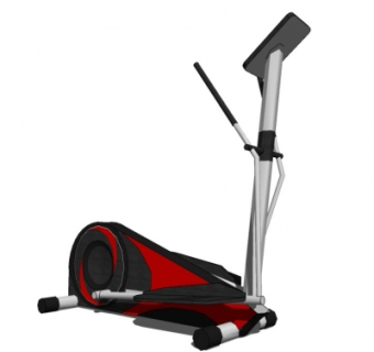 现代健身器材su模型